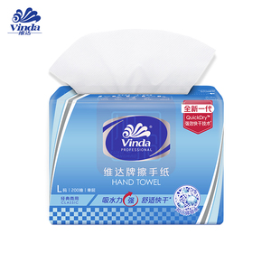 维达 VS2289 200抽单层三折擦手纸